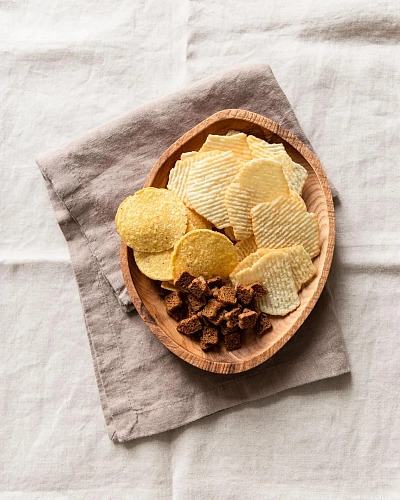 Деревянная тарелка POTATO S - фото - 2