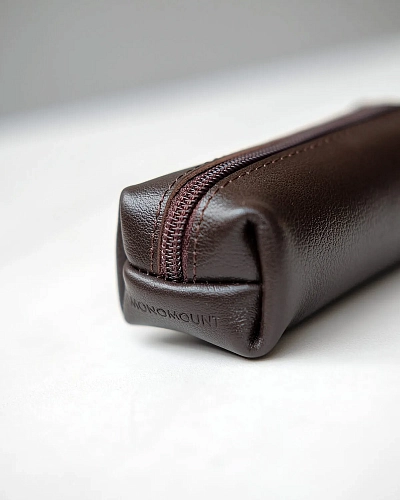 Ключница кожаная HOME M Brown - фото - 4