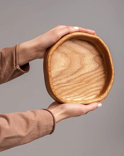 Подарочный набор деревянных тарелок SET HONEY Natural - фото - 7