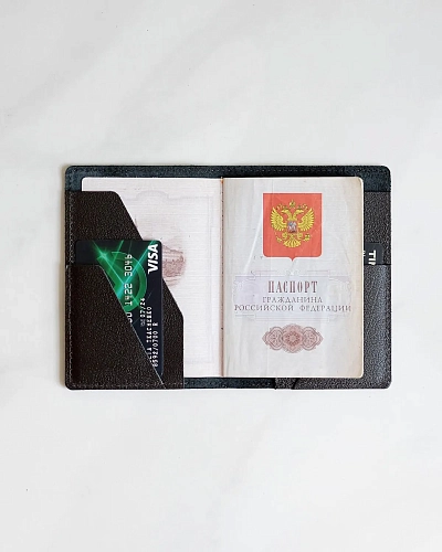 Обложка на паспорт FOLIO Brown