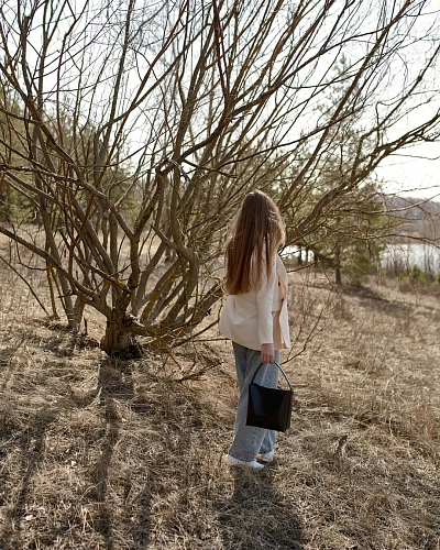 Сумка тоут кожаная TOTE Black