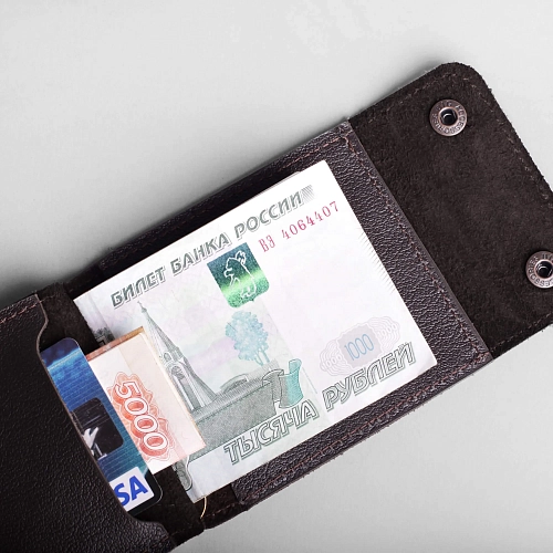 Зажим для купюр CASUAL Brown - фото - 2