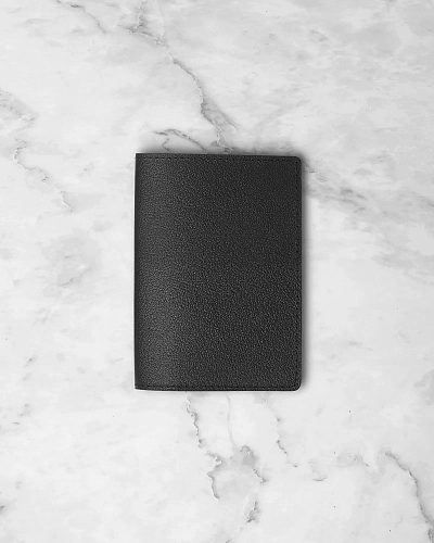 Кожаная обложка на паспорт FOLIO Black - фото - 2