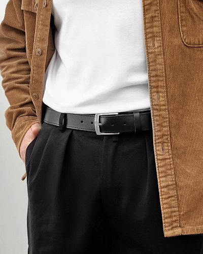 Ремень брючный мужской TYLER 120-125 см в деревянной коробочке - фото - 10