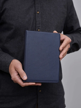 Кожаный ежедневник MEMO A5 Navy Blue