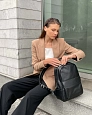 Рюкзак кожаный женский DAKOTA Black Grain