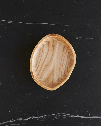 Деревянная тарелка POTATO S - фото - 3