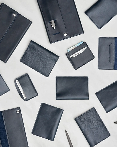 Картхолдер кожаный FLAT Pool - фото - 5