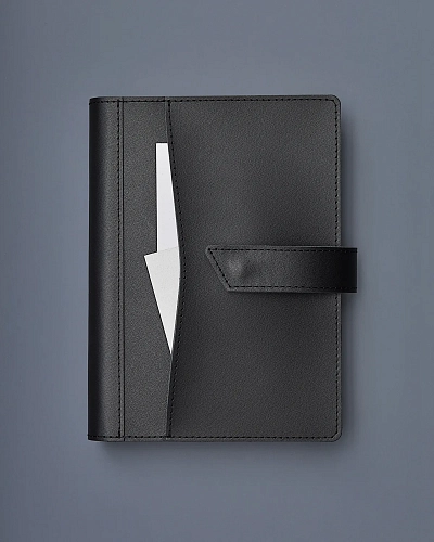 Кожаный ежедневник HAROLD Black - фото - 4