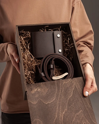 Деревянная коробка M-BOX Brown Деревянная коробка M-BOX Brown - фото - 1