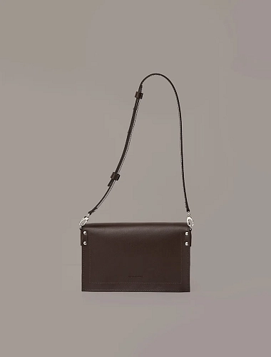 Сумка кроссбоди кожаная IRMA Brown - фото - 6