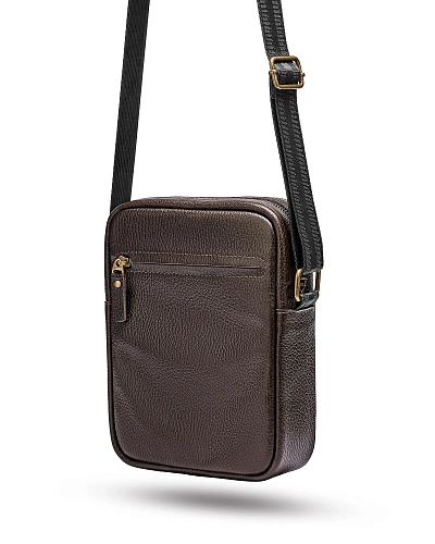 Сумка планшет мужская кожаная RUNNER S Brown Grain - фото - 1