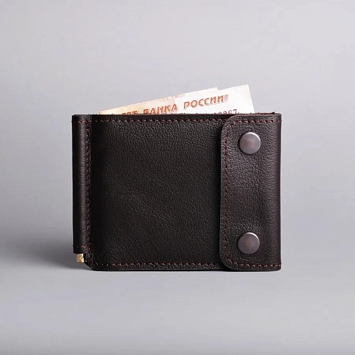 Зажим для купюр CASUAL Brown - фото - 3
