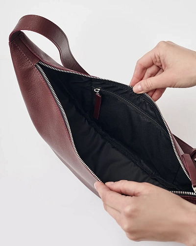 Сумка кожаная LEA Marsala - фото - 3