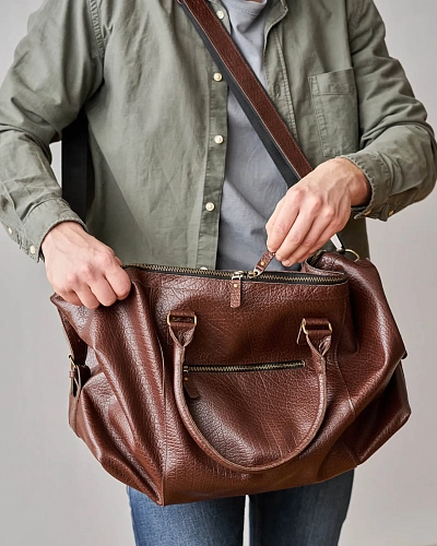 Кожаная дорожная сумка BAGGAGE Bronze Кожаная дорожная сумка BAGGAGE Bronze - фото - 8