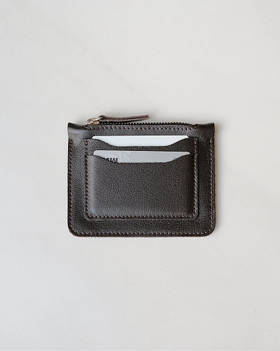 Мини кошелек кожаный SPIRIT Brown - фото - 2