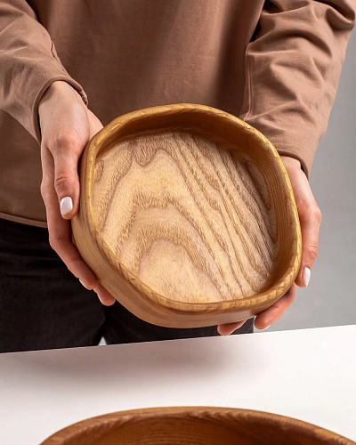 Деревянная тарелка HONEY S Natural - фото - 4