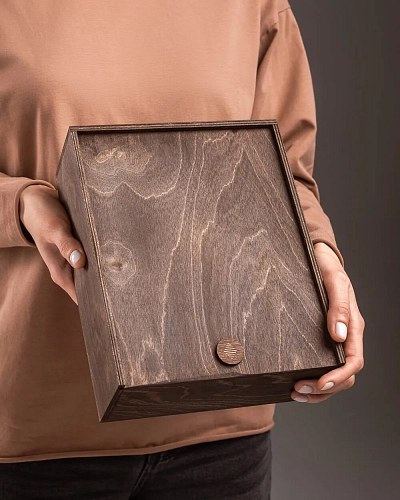 Деревянная коробка M-BOX Brown Деревянная коробка M-BOX Brown - фото - 2