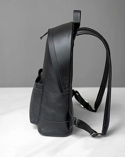 Рюкзак кожаный мужской GERALD Black - фото - 7