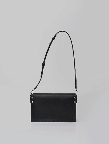 Сумка кроссбоди кожаная IRMA Black - фото - 8