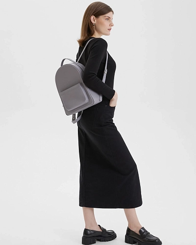 Рюкзак кожаный женский CLAIRE Iron - фото - 2