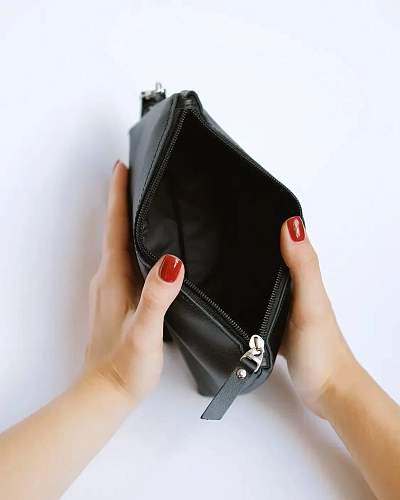 Кожаный несессер CRUISE Black - фото - 6