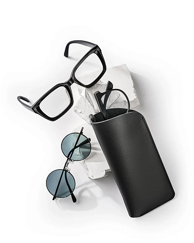 Кожаный чехол для очков OPTIC Black - фото - 3