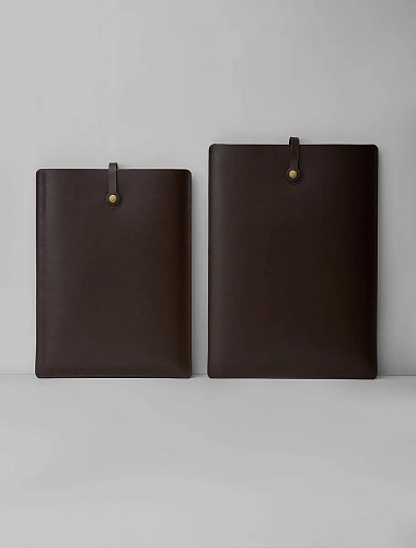 Кожаная папка для ноутбука 14 дюймов LOAD Brown - фото - 3