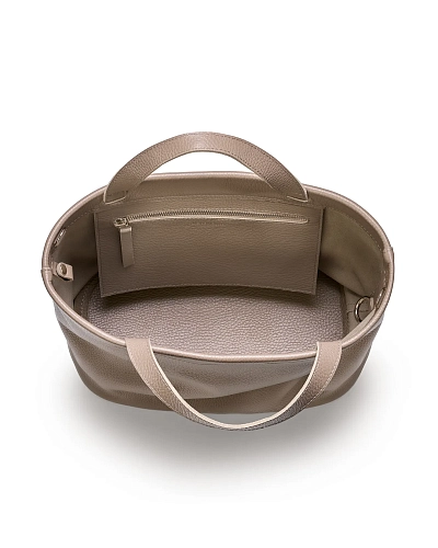 Сумка кожаная CASSIA Beige - фото - 1