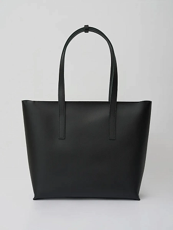 Кожаная сумка шоппер STELLA ZIP Black