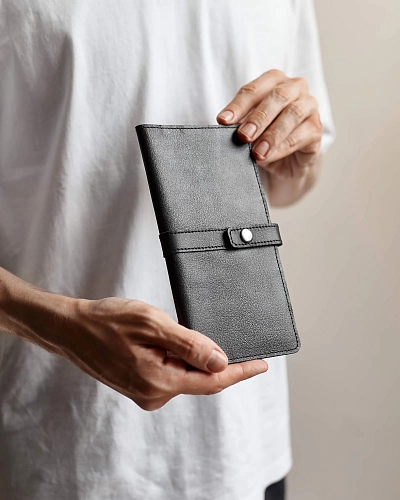 Бумажник кожаный CLASSIC Black Бумажник кожаный CLASSIC Black - фото