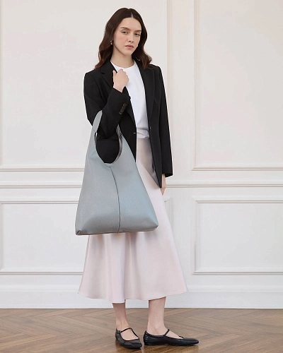 Кожаный шоппер MIA Iron - фото