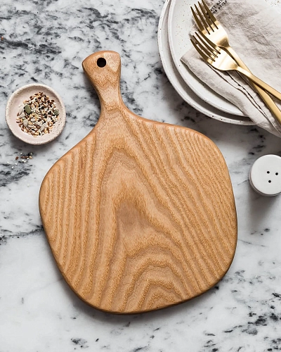 Деревянная доска для подачи APPLE - фото - 2