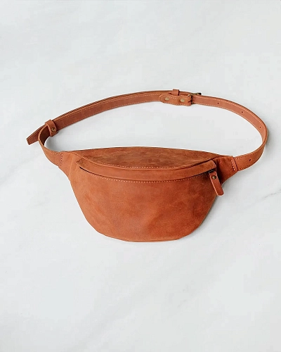 Поясная сумка кожаная CAMP Bourbon - фото