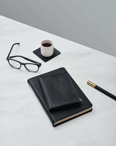 Кожаный ежедневник MEMO A5 Black - фото - 3