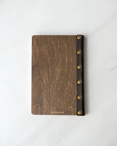 Деревянный ежедневник FOREST А5 - фото - 4