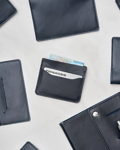 Картхолдер кожаный FLAT Pool - фото - 1