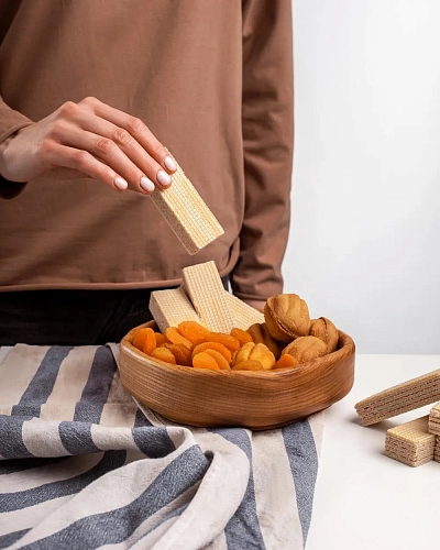 Подарочный набор деревянных тарелок SET HONEY Natural - фото - 5