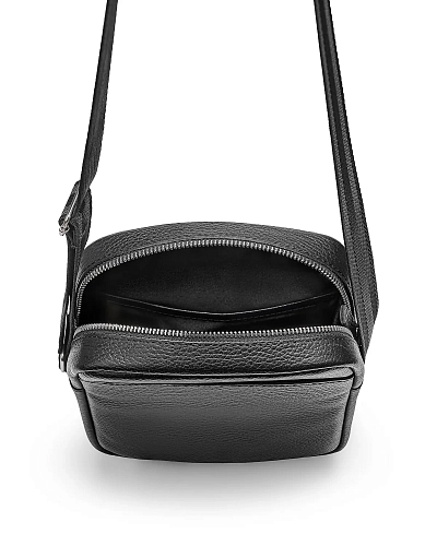 Сумка планшет мужская кожаная RUNNER S Black Grain - фото - 2