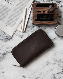 Кошелек на молнии AERO Brown