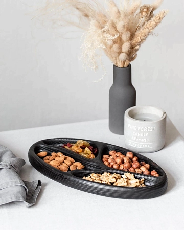 Деревянная менажница ZERNO Black Деревянная менажница ZERNO Black