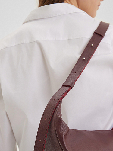 Сумка кожаная LEA Marsala - фото - 6