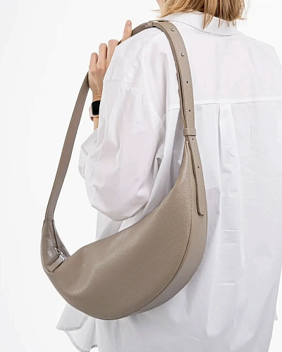 Сумка кожаная LEA Beige - фото - 2