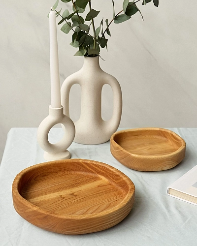 Деревянная тарелка HONEY M Natural Деревянная тарелка HONEY M Natural - фото - 3