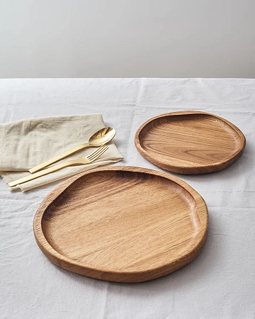 Деревянная тарелка KUTUR M Oak