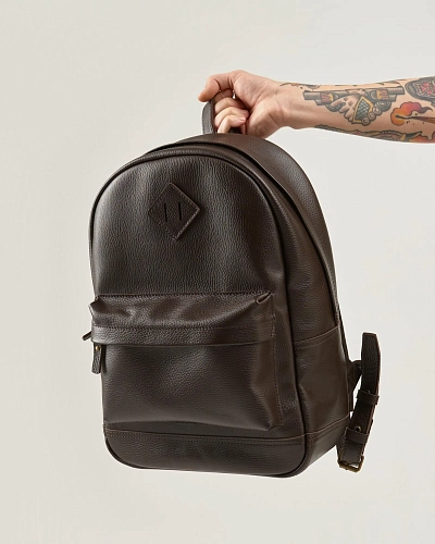 Рюкзак кожаный мужской BRUNO Brown Grain