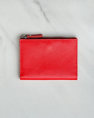 Кошелек кожаный NOVEL Red - фото - 1