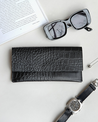 Кожаный чехол для очков SAINT TROPEZ Cayman - фото - 1