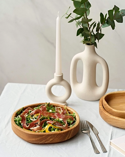 Деревянная тарелка HONEY M Natural Деревянная тарелка HONEY M Natural - фото - 2