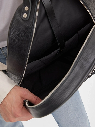 Рюкзак кожаный мужской CONRAD Black Grain - фото - 10